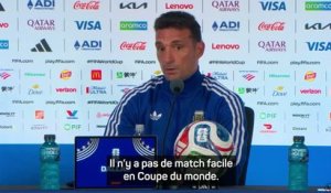Argentine - Scaloni : "Cette histoire des quart-temps nous paraît un peu irréelle"