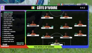 Coupe du Monde 2026 : Pépé titulaire, Oulaï sur le banc... Les compos de Côte d'Ivoire-Curaçao