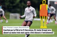 Courtisé par le PSG et le FC Barcelone, Éli Junior Kroupi sera absent au moins trois mois après s'être blessé à l'entraînement - Foot - Premier League - Bournemouth