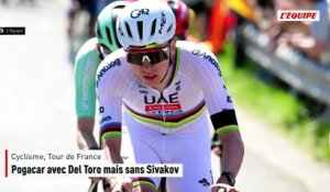 Tour de France: Pogacar avec Del Toro mais sans Sivakov - Cyclisme - Tour de France 2026