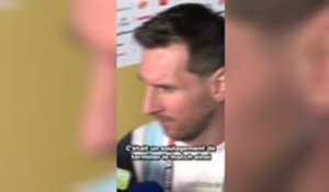 Argentine - Messi : “Un immense soulagement”
