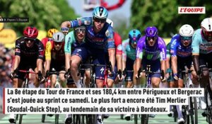 Deux victoires en deux jours pour Tim Merlier, plus fort que les autres au sprint sur la 8e étape du Tour de France - Cyclisme - Tour de France