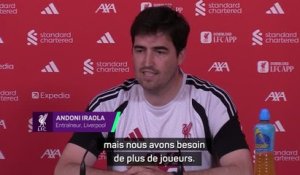 Liverpool - Iraola : "Nous avons besoin de plus de joueurs"