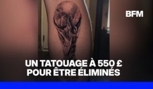 Mondial 2026: avec l'élimination de l'Angleterre, ce supporter risque de regretter son tatouage