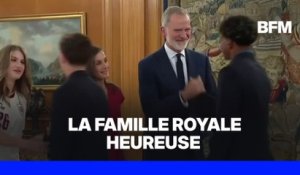Mondial 2026: le roi Felipe VI d’Espagne et la reine Letizia reçoivent les champions du monde