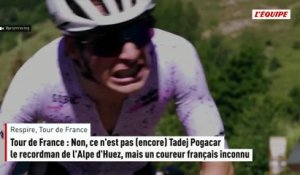 Tour de France : Non, ce n'est pas (encore) Tadej Pogacar le recordman de l'Alpe d'Huez, mais un coureur français inconnu - Cyclisme - Tour de France 2026
