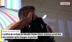 L'arbitre de la finale du Mondial Slavko Vincic annonce sa retraite, une semaine après Espagne-Argentine - Foot - Coupe du monde 2026