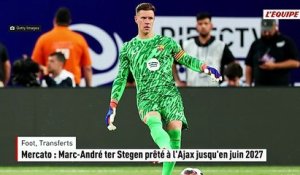Mercato : Marc-André ter Stegen prêté à l'Ajax jusqu'en juin 2027 - Foot - Transferts