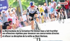 Demi Vollering fait plier Kasia Niewiadoma pour s'octroyer la 8e étape et le maillot jaune - Cyclisme - Tour de France femmes avec Zwift