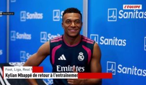 Kylian Mbappé de retour à l'entraînement avec le Real Madrid - Foot - Liga - Real Madrid