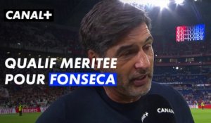Paulo Fonseca soulagé, affirme que la qualification lyonnaise est méritée - Ligue des champions 2026-2027