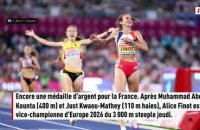 Deux ans après son titre à Rome, Alice Finot décroche la médaille d'argent sur 3000 m steeple aux Championnats d'Europe - Athlé - Championnats d'Europe (F)