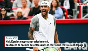 Nick Kyrgios suspendu provisoirement, des traces de cocaïne détectées lors d'un contrôle antidopage - Tennis