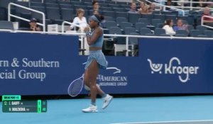 Cincinnati - Gauff tout en maîtrise