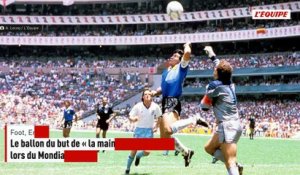Le ballon du but de « la main de Dieu » marqué par Diego Maradona lors du Mondial 1986 vendu plus de 2,8 M€ - Foot