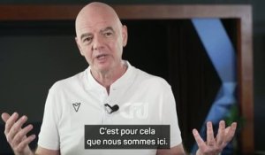 International - Infantino promet la Coupe du monde U15 avec 211 pays invités