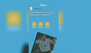 Le Quiz de Messi avec l'Argentine