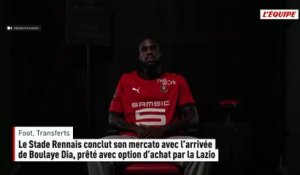Le Stade Rennais conclut son mercato avec l'arrivée de Boulaye Dia, prêté avec option d'achat par la Lazio - Foot - Transferts