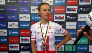 Championnats du Monde UCI Montréal 2026 - Kasia Niewiadoma-Phinney après sa médaille d'argent sur la course en ligne Elites Femmes