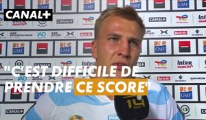 Maxime Baudonne réagit à la lourde défaite du Racing à Bordeaux.