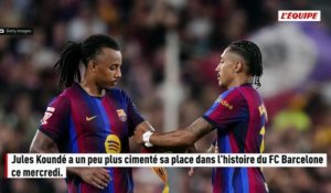 Jules Koundé égale Éric Abidal en tant que joueur français le plus capé avec le FC Barcelone - Foot - Ligue des champions - FC Barcelone