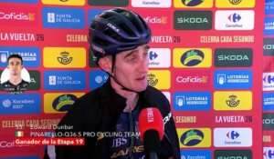 Tour d'Espagne 2026 - La réaction de Eddie Dunbar après sa victoire sur la 19e étape