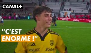 VALENTIN BOUJU REVIENT SUR SES DÉBUTS AVEC LES PROS ET LA DU STADE ROCHELAIS FACE À TOULON.