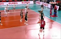 La France surclasse l'Allemagne et termine en tête de sa poule - Volley - EuroVolley