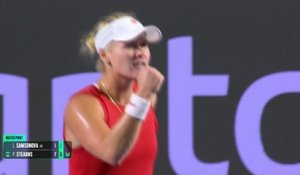 Guadalajara - Stearns sort Samsonova et file en finale