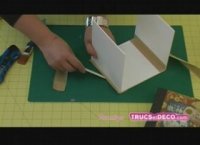Cartonnage : montage d'une boite en carton par TrucsetDéco