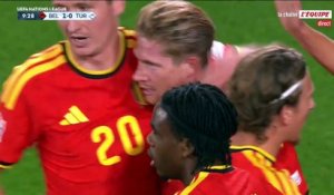Le magnifique enchaînement de Kevin De Bruyne qui ouvre le score contre la Turquie - Foot - Ligue des nations - Belgique