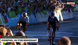 La photo-finish de l'arrivée victorieuse de Remco Evenepoel aux Championnats d'Europe - Cyclisme - Championnats d'Europe (H)