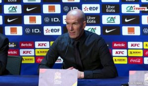 Zinédine Zidane ravi de la réaction des Bleus face à la Belgique - Foot -  - Ligue des nations - Bleus