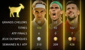 ATP - Federer, Nadal ou Djokovic : qui est le GOAT ?