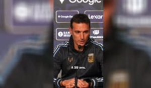 Argentine - Scaloni : "C’est le plus grand exemple que nous puissions avoir"