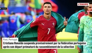 Cristiano Ronaldo suspendu provisoirement par la Fédération portugaise après son départ prématuré du rassemblement de la sélection - Foot - Ligue des nations - Portugal