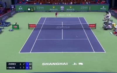 Shanghai - Halys dominé par Zverev