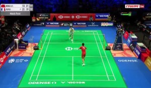 Christo Popov s’en sort face à Hong Yang Weng et se qualifie pour les huitièmes de finale de l’Open du Danemark - Badminton