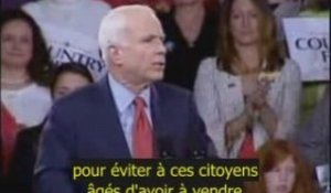 14/10/08: McCain annonce son plan pour l'économie (VOSTF)