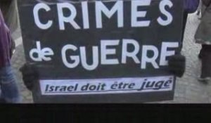 Manifestation contre les crimes de guerre d'Israël