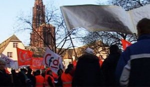 Manif à Strasbourg 10000 manifestants