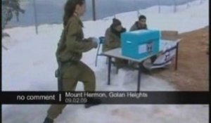 Vote sous la neige en Israel