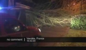 La tempête fait des dégâts en France