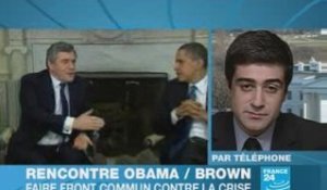 Obama et Brown: front commun contre la crise