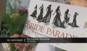 Marche des mariées en Roumanie