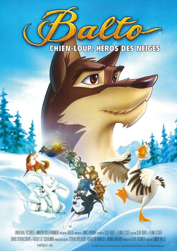 Balto chien-loup, héros des neiges : Affiche