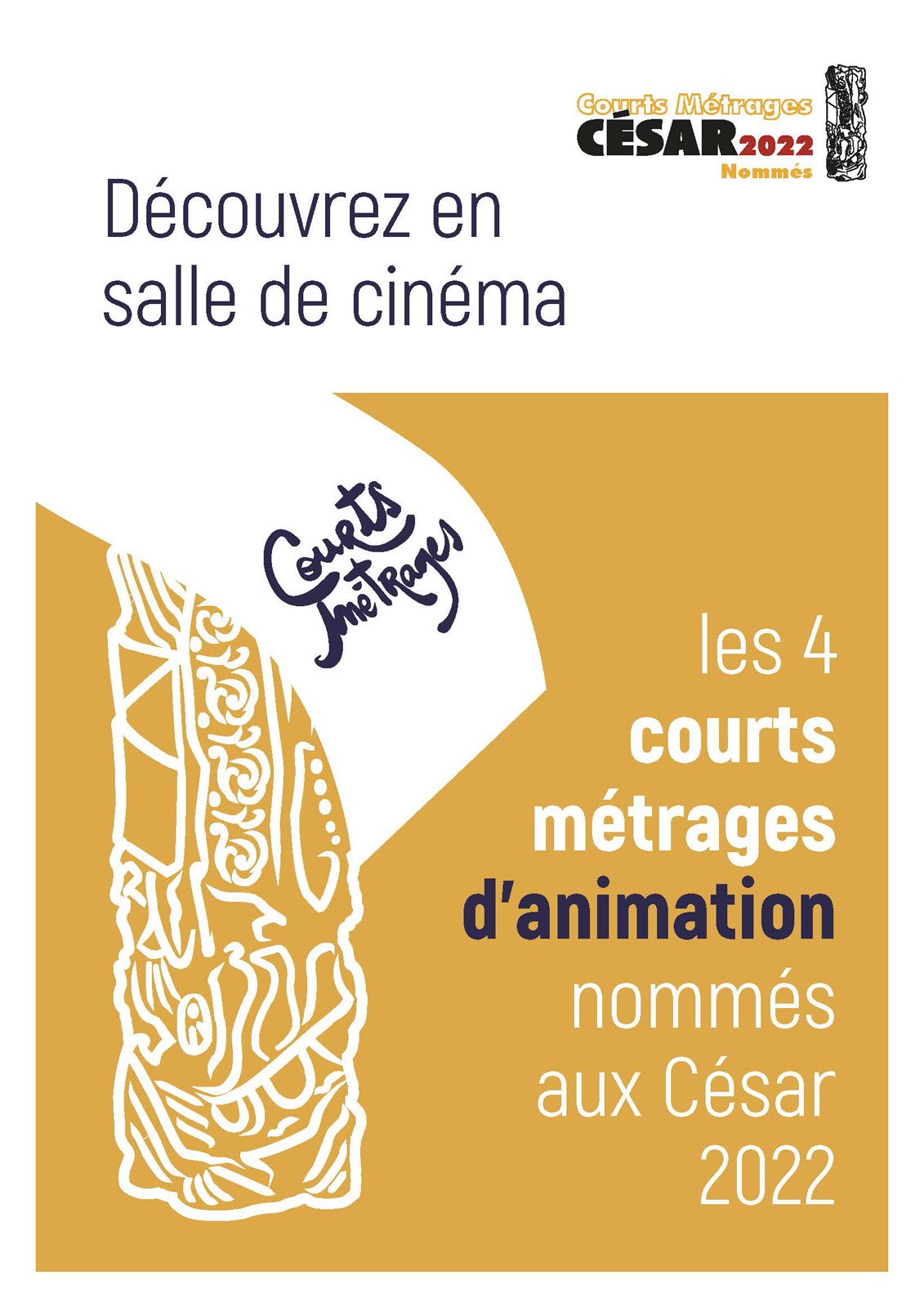 Programme des courts métrages d'animation nommés aux César 2022 : Affiche