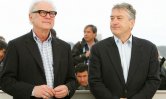 Barry Levinson et Robert De Niro lors de la 61e édition du Festival de Cannes, en 2008.