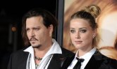 Johnny Depp et Amber Heard à la première de 