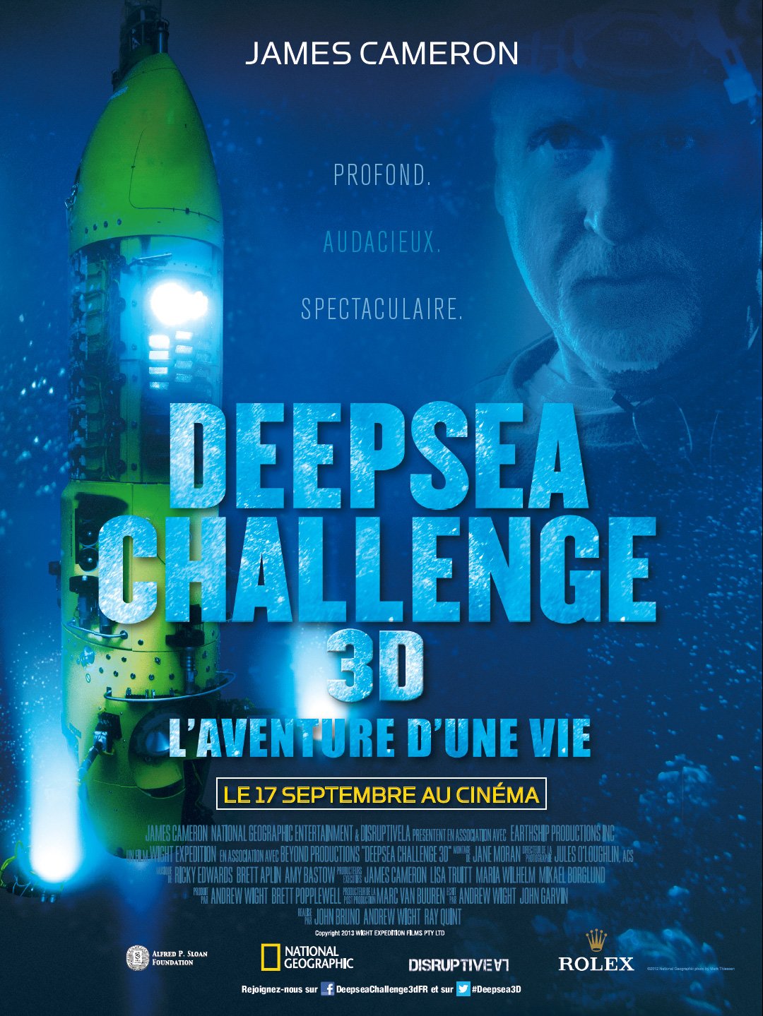 Deepsea Challenge 3D, l'aventure d'une vie : Affiche